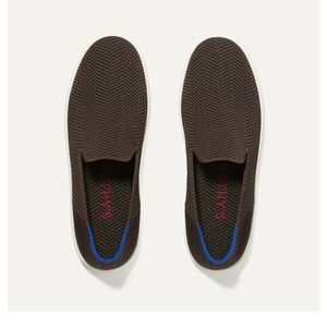 Rothy’s Dark Brown Herring Bone Slip On Sneakers